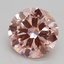 3.00 Ct. Fancy Intense Pink Round Lab Grown Diamond