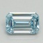 1.01 Ct. Fancy Intense Blue Emerald Lab Grown Diamond
