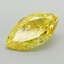 0.81 Ct. Fancy Vivid Yellow Marquise Lab Grown Diamond