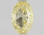 1.06 Ct. Fancy Intense  Yellow Oval Lab Grown Diamond