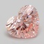 5.05 Ct. Fancy Intense Pink Heart Lab Grown Diamond