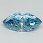 2.00 Ct. Fancy Vivid Blue Marquise Lab Grown Diamond