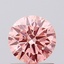 0.88 Ct. Fancy Vivid Pink Round Lab Grown Diamond