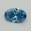 2.01 Ct. Fancy Vivid Blue Oval Lab Grown Diamond