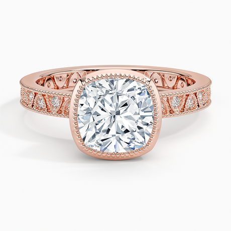 14K Rose Gold Sinclair Art Deco Diamond Ring (1/6 ct. tw.)
