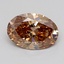 1.02 Ct. Fancy Light  Brown Oval Lab Grown Diamond