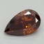 1.32 Ct. Fancy Vivid Orange Pear Lab Grown Diamond