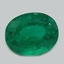 10.0x8.0mm  Green  Oval   Emerald