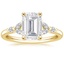18K Yellow Gold Verbena Diamond Ring, smalltop view