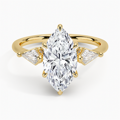 18K Yellow Gold Luxe Cometa Hidden Accent Diamond Ring