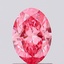 1.02 Ct. Fancy Vivid Pink Oval Lab Grown Diamond