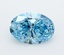 4.24 Ct. Fancy Vivid  Blue Oval Lab Grown Diamond