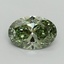 2.08 Ct. Fancy Vivid Green Oval Lab Grown Diamond