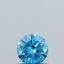 0.52 Ct. Fancy Vivid  Blue Round Lab Grown Diamond