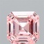 3.19 Ct. Fancy Vivid Pink Asscher Lab Grown Diamond