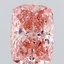 2.56 Ct. Fancy Vivid Pink Cushion Lab Grown Diamond