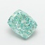 1.74 Ct. Fancy Vivid  Green Cushion Lab Grown Diamond