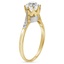 The Zelia Ring, smalltop view on a hand