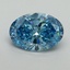 2.01 Ct. Fancy Vivid Blue Oval Lab Grown Diamond