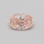 0.41 Ct. Fancy Intense Pink Oval Lab Grown Diamond