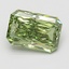 2.07 Ct. Fancy Vivid Green Radiant Lab Grown Diamond