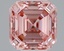 0.78 Ct. Fancy Vivid Pink Asscher Lab Grown Diamond