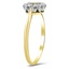 The Boneta Ring, smalltop view on a hand