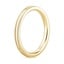 18K Yellow Gold 2mm Milgrain Wedding Ring, smallside view