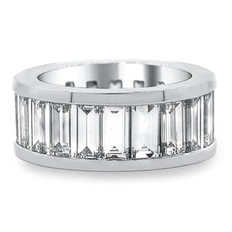 Custom Baguette Diamond Eternity Band