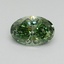 0.52 Ct. Fancy Vivid Green Oval Lab Grown Diamond