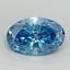 2.16 Ct. Fancy Vivid Malibu Blue Oval Lab Grown Diamond