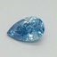 0.51 Ct. Fancy Vivid Blue Pear Lab Grown Diamond