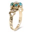 The Karima Ring, smalltop view on a hand