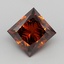 3.00 Ct. Fancy Deep  Orange Princess Lab Grown Diamond