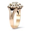 The Giorgio Ring, smalltop view on a hand