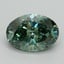 3.11 Ct. Fancy Vivid Pacific Green Oval Lab Grown Diamond