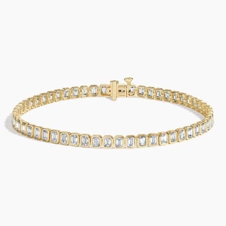 Bezel Emerald Cut Diamond Tennis Bracelet (5 ct. tw.)