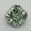 1.08 Ct. Fancy Intense Pacific Green Cushion Lab Grown Diamond