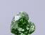 0.27 Ct. Fancy Vivid  Green Heart Lab Grown Diamond