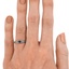 The Brett Ring, smallzoomed in top view on a hand