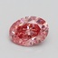 0.60 Ct. Fancy Vivid Pink Oval Lab Grown Diamond