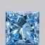 1.48 Ct. Fancy Vivid Blue Princess Lab Grown Diamond