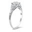 The Coretta Ring, smalltop view on a hand