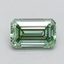 1.06 Ct. Fancy Intense Pacific Green Emerald Lab Grown Diamond