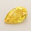 1.26 Ct. Fancy Vivid Yellow Pear Lab Grown Diamond