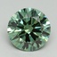 2.06 Ct. Fancy Vivid Green Round Lab Grown Diamond