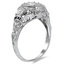 The Alaine Ring, smalltop view on a hand