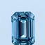 0.85 Ct. Fancy Blue Emerald Lab Grown Diamond