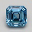 3.40 Ct. Fancy Vivid Blue Asscher Lab Grown Diamond