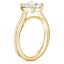 18K Yellow Gold Sorella Double Wedding Ring, smallside view